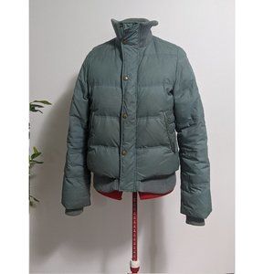 Diesel -- Real duck down winter bomber jacket in teal